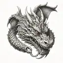 Dragon bracelet  tattoo design idea