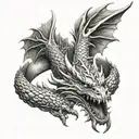 Dragon bracelet  tattoo design idea