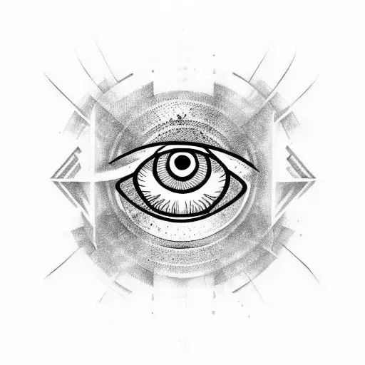 Evil Eye tattoo design idea