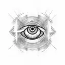 Evil Eye tattoo design idea