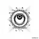 Evil Eye tattoo design idea