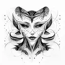 Master and Margarita tattoo design idea