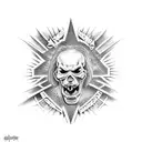 Incorporate Dimebag Darrell's guitar into a Slayer-inspired design tattoo design idea