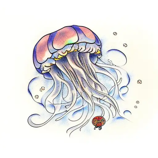 Jellyfish tattoo design idea