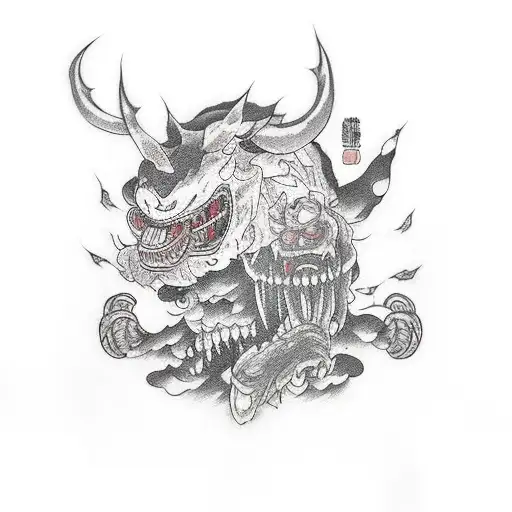 nintendo and horror movies tattoo design idea