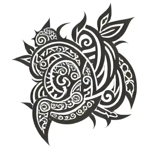 Blackout shin tattoo tattoo design idea