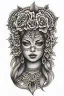 mexican theme  tattoo design idea