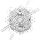 A sketch-style tattoo of parallel universes overlapping and intertwining tattoo design idea