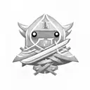 finn's sword from adventure time tattoo design idea