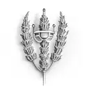 Understanding lavender microphone tattoo design idea