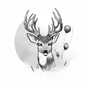 deer tattoo design idea