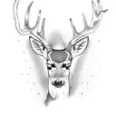 deer tattoo design idea