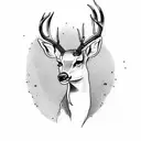 deer tattoo design idea
