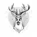 deer tattoo design idea