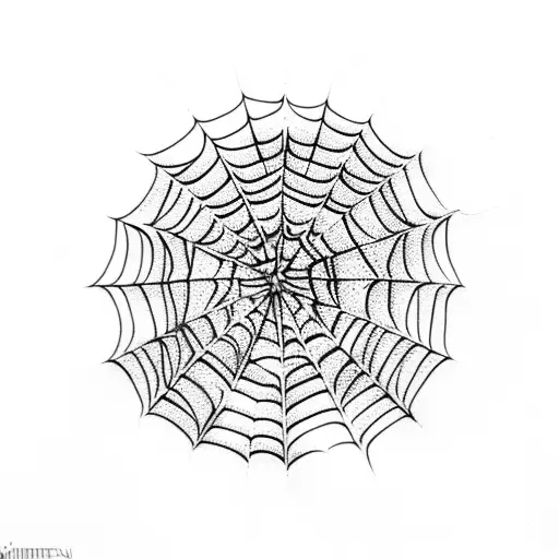 Spider Web tattoo design idea