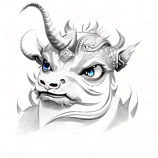 falkor luck dragon cute tattoo design idea