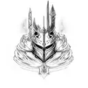 Artorias and Sif chibi  tattoo design idea