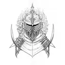 Artorias and Sif chibi  tattoo design idea