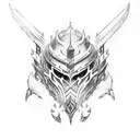 Artorias and Sif chibi  tattoo design idea