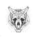 Bear skull tattoo design idea