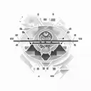 morse code maine tattoo design idea