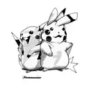 pikachu astronauta tattoo design idea