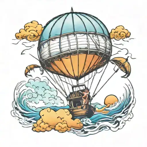 parasail tattoo design idea