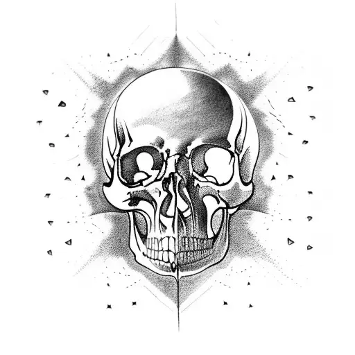 12 skulls dead tree tattoo design idea