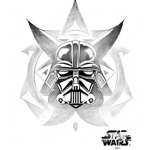 Sith and Galactic Empire-themed tattoo, you might incorporate elements like the Imperial crest, Sith symbols, or Darth V tattoo design idea