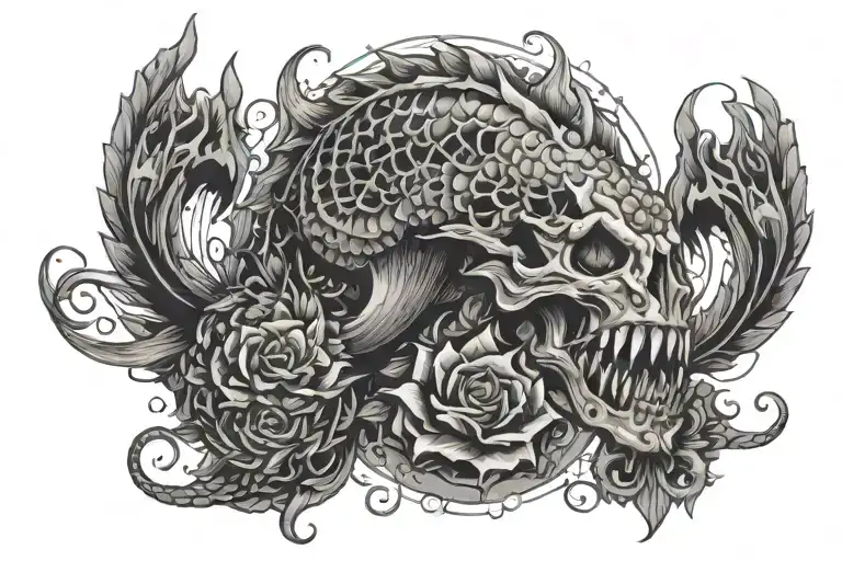 chiropractic physiotherapy tattoo design idea