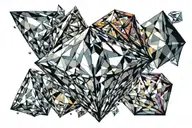 Diamond shaped tattoo tattoo design idea