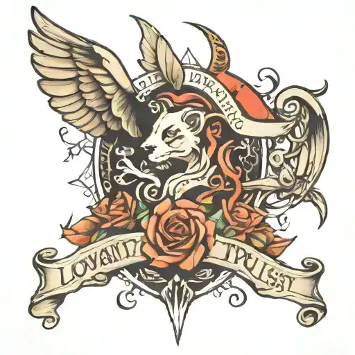 loyalty and trust tattoo design idea