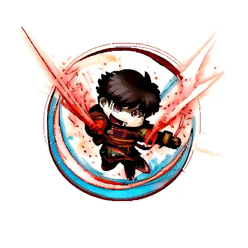 sacrifice mark berserker anime tattoo design idea