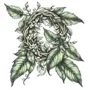laurel wreath tattoo design idea