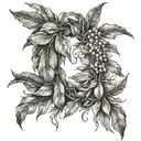 laurel wreath tattoo design idea