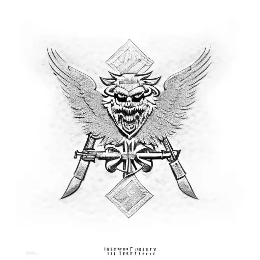 heil german infantry tattoo design idea