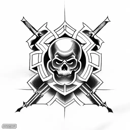 heil german infantry tattoo design idea