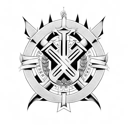 heil german infantry tattoo design idea