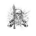 heil german infantry tattoo design idea