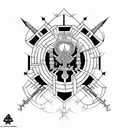 heil german infantry tattoo design idea