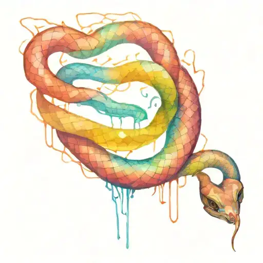 cool cool cool tight tight tight snake skin dress tattoo design idea