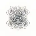 Ambigram of Janae and Jenna tattoo design idea