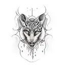 Ambigram of Janae and Jenna tattoo design idea