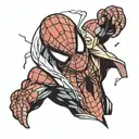 spiderman meme tattoo design idea