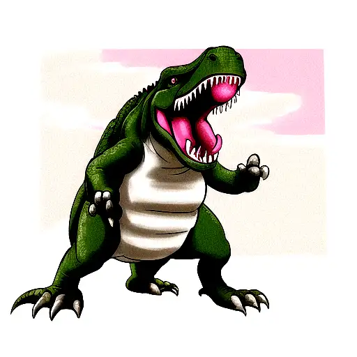 dinosaur tattoo design idea