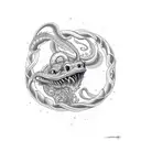 ouroboros tattoo design idea