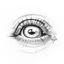 daddy's eyes  tattoo design idea