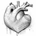 Heart tattoo design idea