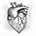Heart tattoo design idea