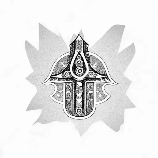 Hamsa Symbol tattoo design idea